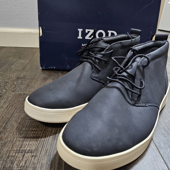 Izod Palmer Men\'s Size 12 Lace-up Chukka Boots Black New in Box main image 9